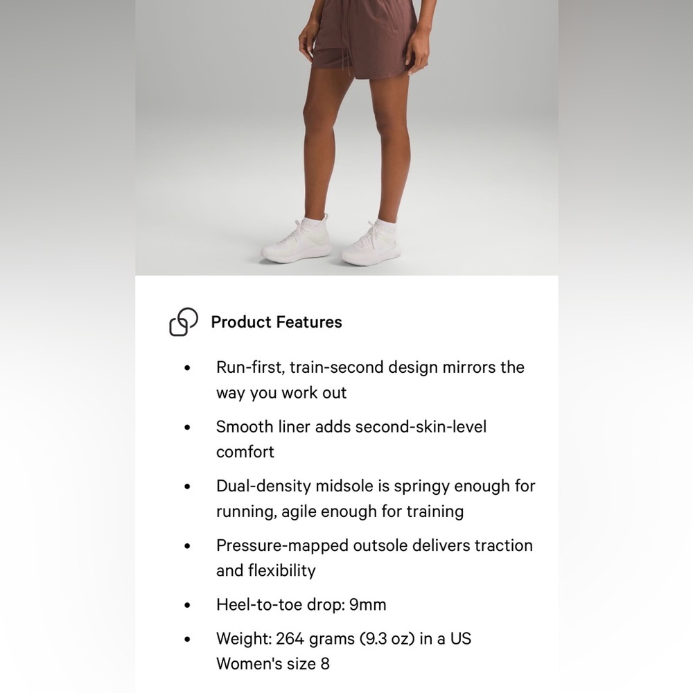 lululemon athletica Women's Chargefeel 2 Mid Workout Shoe - White - Picture 3 of 10